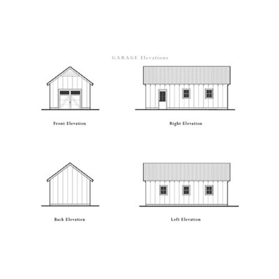 One-Car Bunk House Elevation
